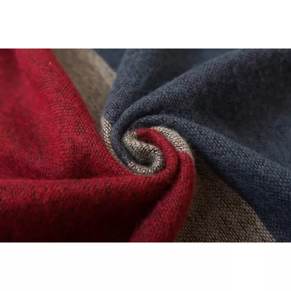 Urban CoCo Womens Color Block Shawl Wrap Open Front Poncho CapeSeries 2red