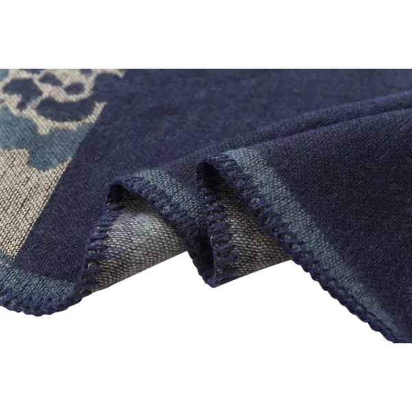 Urban CoCo Womens Color Block Shawl Wrap Open Front Poncho CapeSeries 3navy