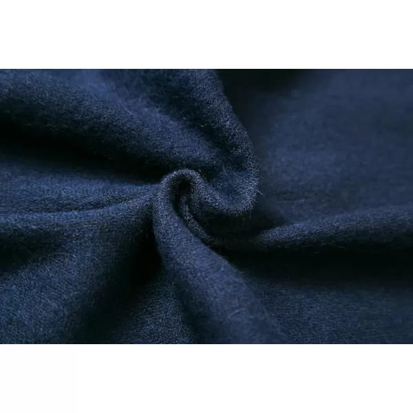 Urban CoCo Womens Color Block Shawl Wrap Open Front Poncho CapeSeries 7navy Blue