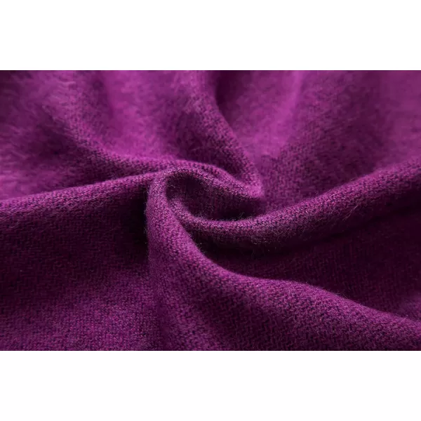 Urban CoCo Womens Color Block Shawl Wrap Open Front Poncho CapeSeries 7purple