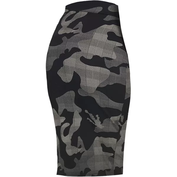 Urban CoCo Womens Elastic Waist Stretch Bodycon Midi Pencil Skirt1