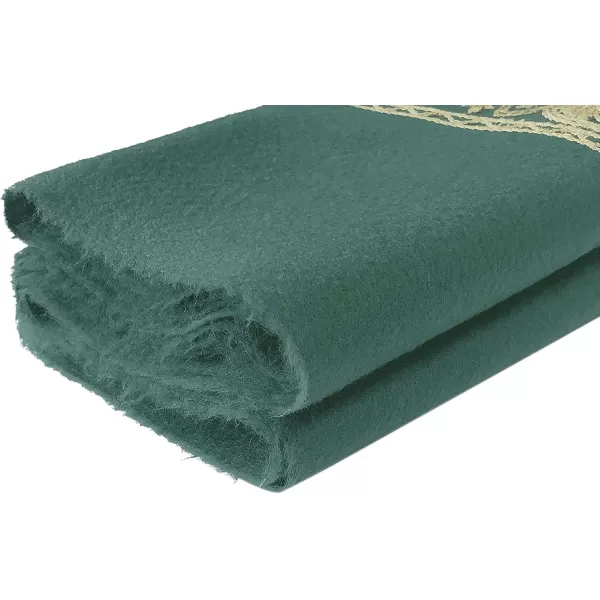 Urban CoCo Womens Embroidered Oversize Tassel Shawl Scarf Wraps for Women2dark Green