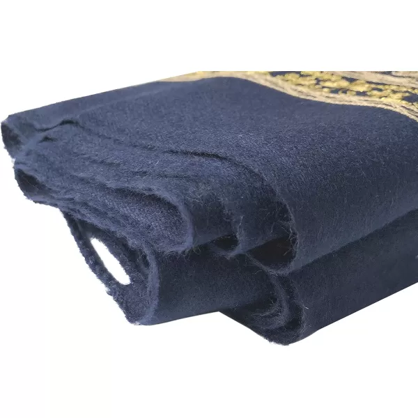 Urban CoCo Womens Embroidered Oversize Tassel Shawl Scarf Wraps for Women3navy Blue