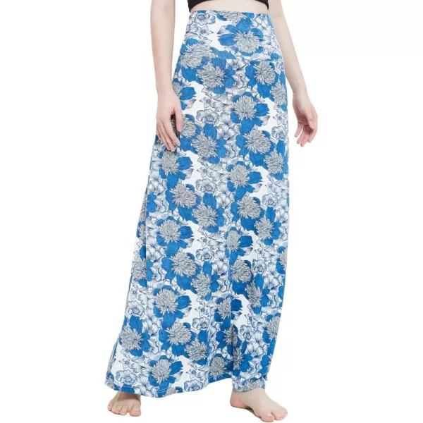 Urban CoCo Womens Casual Ruched Stretchy High Waist ALine Skirt Pleated Flared Midi Skirt13