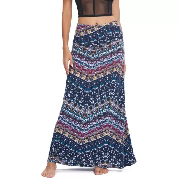 Urban CoCo Womens Casual Ruched Stretchy High Waist ALine Skirt Pleated Flared Midi Skirt16