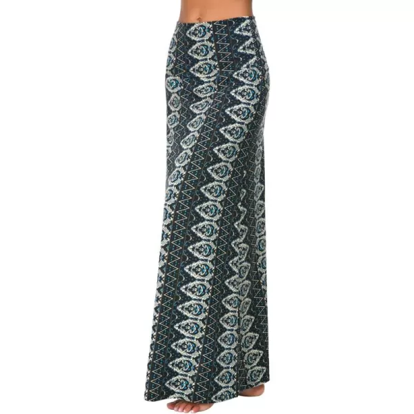 Urban CoCo Womens Casual Ruched Stretchy High Waist ALine Skirt Pleated Flared Midi Skirt2