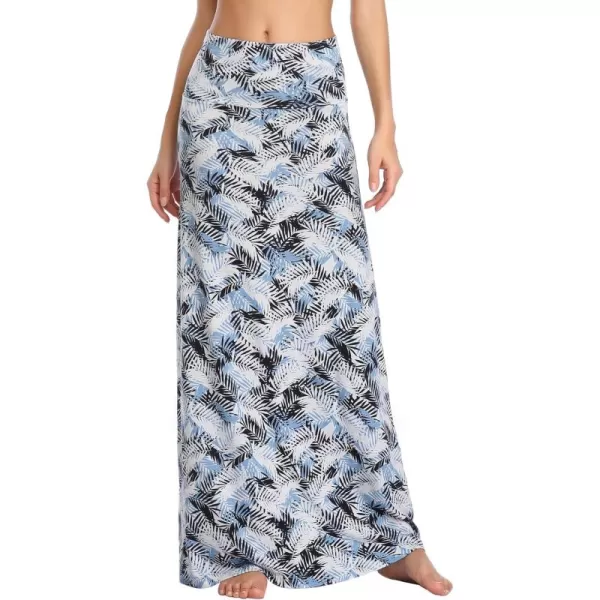 Urban CoCo Womens Casual Ruched Stretchy High Waist ALine Skirt Pleated Flared Midi Skirt4