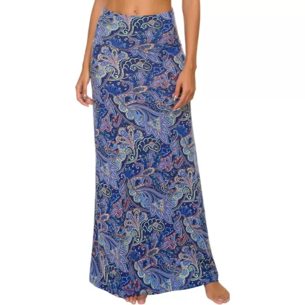 Urban CoCo Womens Casual Ruched Stretchy High Waist ALine Skirt Pleated Flared Midi Skirt7
