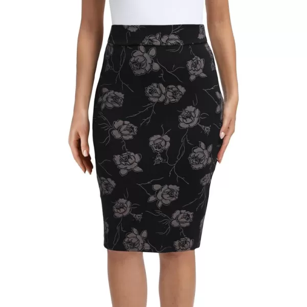 Urban CoCo Womens Elastic Waist Stretch Bodycon Midi Pencil Skirt8