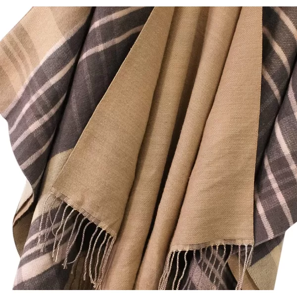 Urban CoCo Womens Winter Vintage Poncho Capes Tassel Blanket Shawl Wrap Cardigan Coat1camel