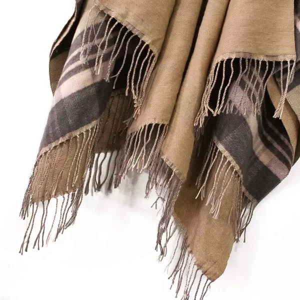 Urban CoCo Womens Winter Vintage Poncho Capes Tassel Blanket Shawl Wrap Cardigan Coat1camel