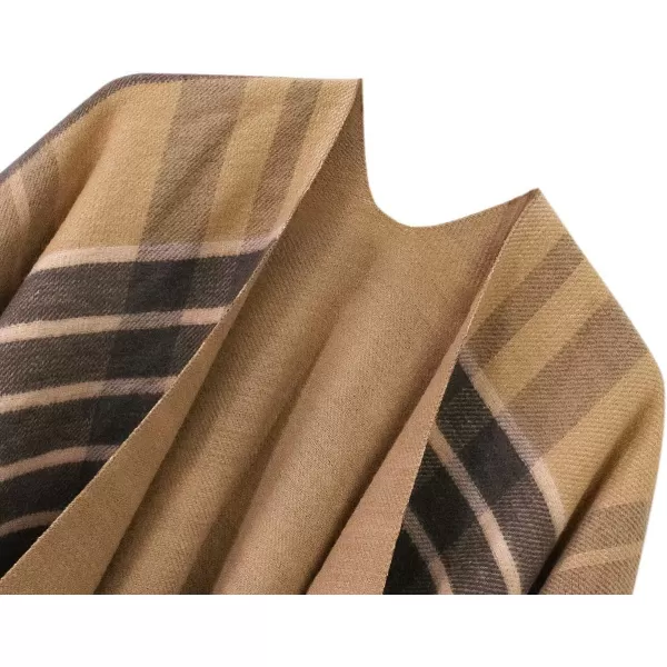 Urban CoCo Womens Winter Vintage Poncho Capes Tassel Blanket Shawl Wrap Cardigan Coat1camel