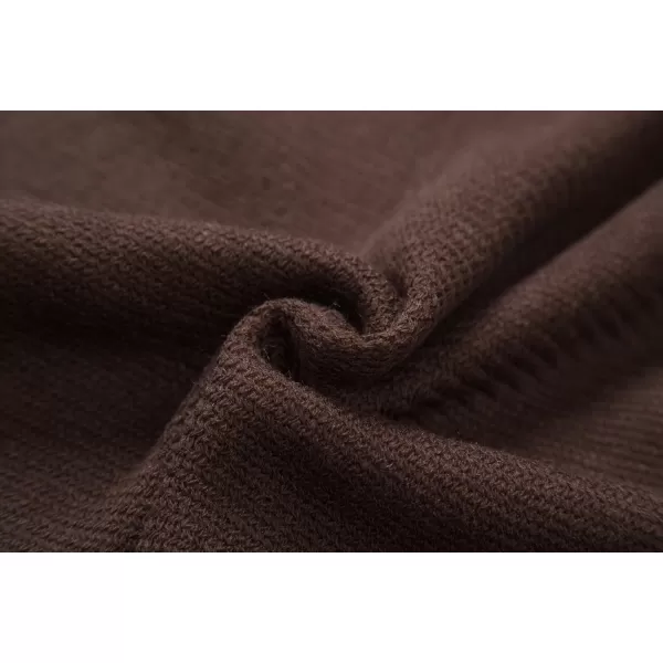 Urban CoCo Womens Winter Vintage Poncho Capes Tassel Blanket Shawl Wrap Cardigan CoatCoffee