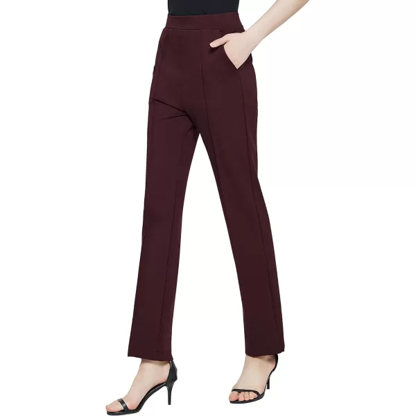 Urban CoCo Womens Yoga Dress Pants Stretchy Casual Slacks Straight Leg Work Pants with PocketsCoco