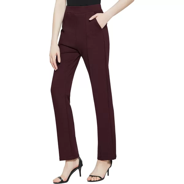Urban CoCo Womens Yoga Dress Pants Stretchy Casual Slacks Straight Leg Work Pants with PocketsCoco