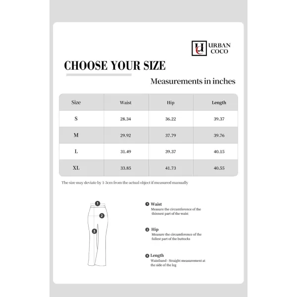 Urban CoCo Womens Flare Dress Pants with Pockets High Waist Slacks Pull On Work Casual PetiteRegularTall PantsCamel