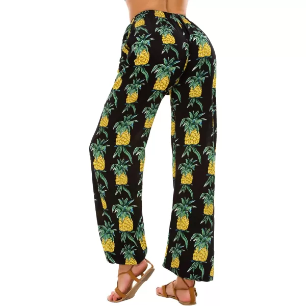 Urban CoCo Womens Floral Print Summer Boho Pants Harem Beach Vacation Pants15
