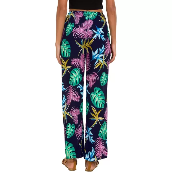 Urban CoCo Womens Floral Print Summer Boho Pants Harem Beach Vacation Pants16