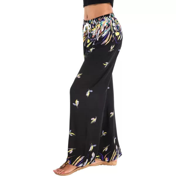 Urban CoCo Womens Floral Print Summer Boho Pants Harem Beach Vacation Pants17