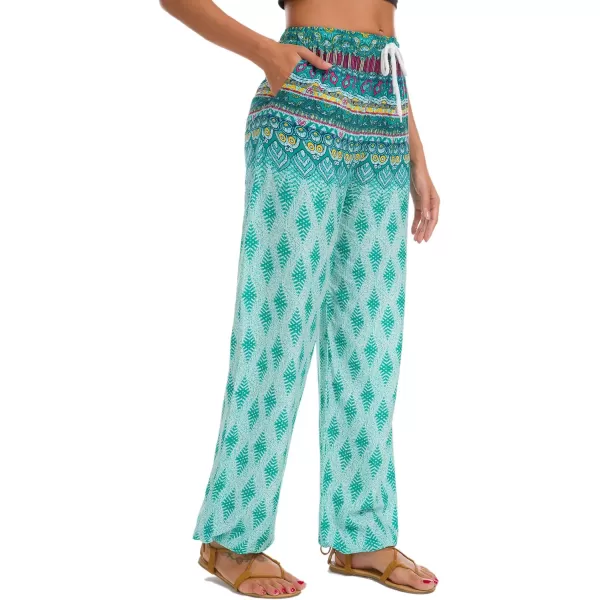 Urban CoCo Womens Floral Print Summer Boho Pants Harem Beach Vacation Pants20