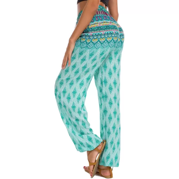 Urban CoCo Womens Floral Print Summer Boho Pants Harem Beach Vacation Pants20