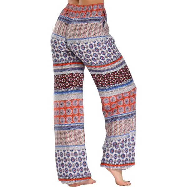 Urban CoCo Womens Floral Print Summer Boho Pants Harem Beach Vacation Pants22