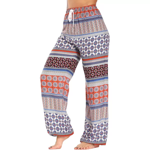 Urban CoCo Womens Floral Print Summer Boho Pants Harem Beach Vacation Pants22
