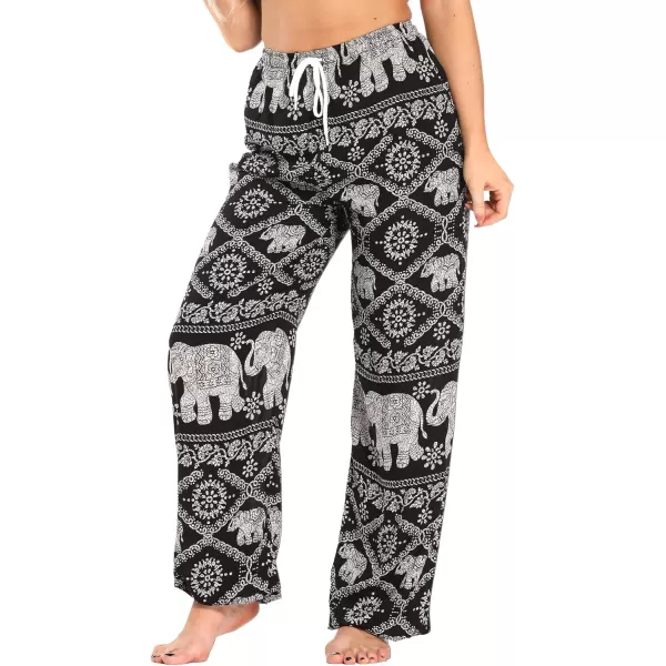 Urban CoCo Womens Floral Print Summer Boho Pants Harem Beach Vacation Pants24