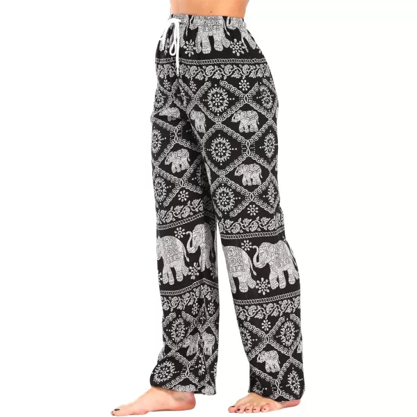 Urban CoCo Womens Floral Print Summer Boho Pants Harem Beach Vacation Pants24
