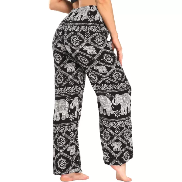 Urban CoCo Womens Floral Print Summer Boho Pants Harem Beach Vacation Pants24