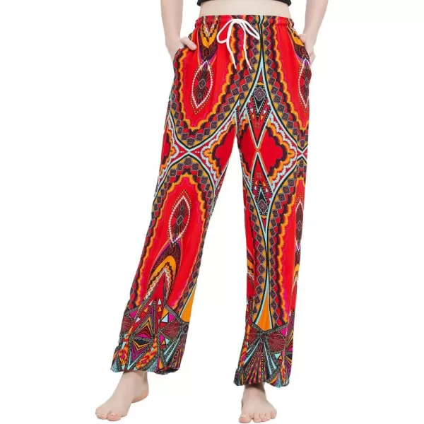 Urban CoCo Womens Floral Print Summer Boho Pants Harem Beach Vacation Pants14