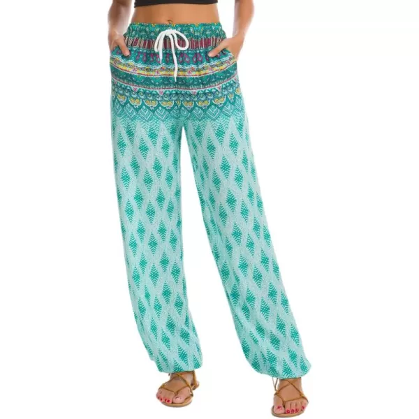Urban CoCo Womens Floral Print Summer Boho Pants Harem Beach Vacation Pants20