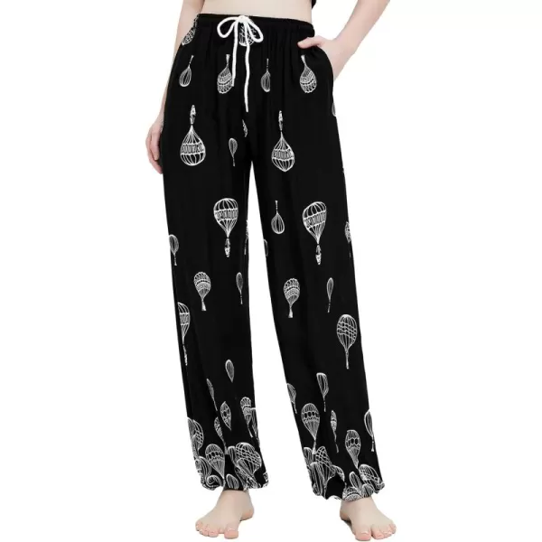 Urban CoCo Womens Floral Print Summer Boho Pants Harem Beach Vacation Pants4