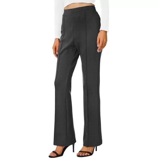 Urban CoCo Stretchy Work Pants Bootcut Yoga Pants Petite Slacks for Office CasualDeep Gray