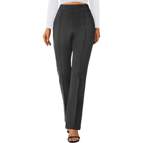 Urban CoCo Stretchy Work Pants Bootcut Yoga Pants Petite Slacks for Office CasualDeep Gray