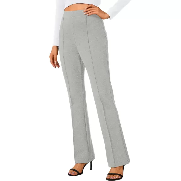 Urban CoCo Stretchy Work Pants Bootcut Yoga Pants Petite Slacks for Office CasualLight Grey
