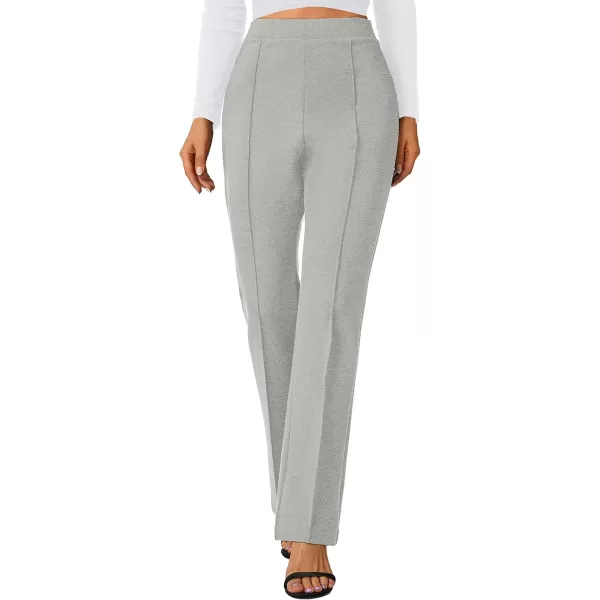 Urban CoCo Stretchy Work Pants Bootcut Yoga Pants Petite Slacks for Office CasualLight Grey