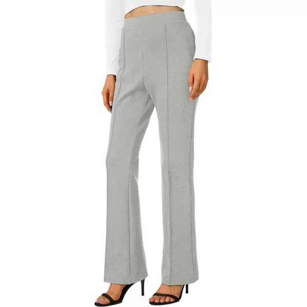 Urban CoCo Stretchy Work Pants Bootcut Yoga Pants Petite Slacks for Office CasualLight Grey