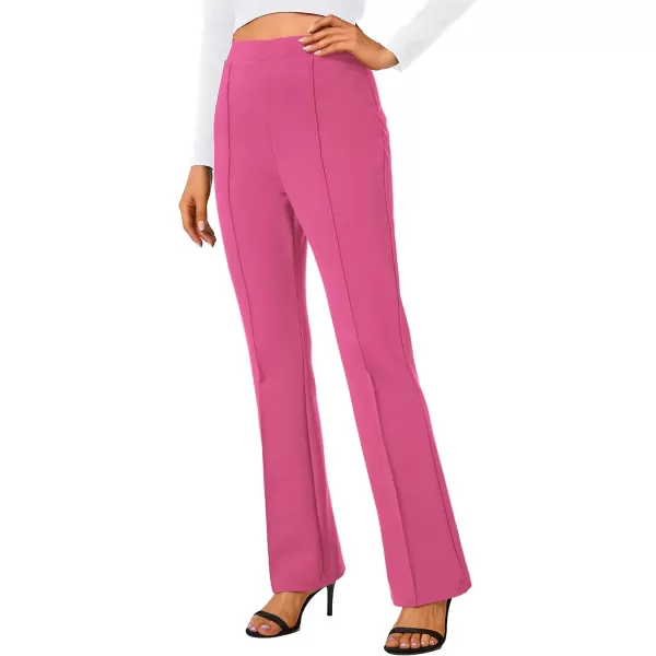 Urban CoCo Stretchy Work Pants Bootcut Yoga Pants Petite Slacks for Office CasualRose
