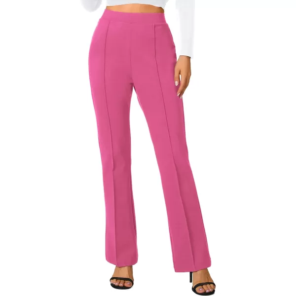 Urban CoCo Stretchy Work Pants Bootcut Yoga Pants Petite Slacks for Office CasualRose