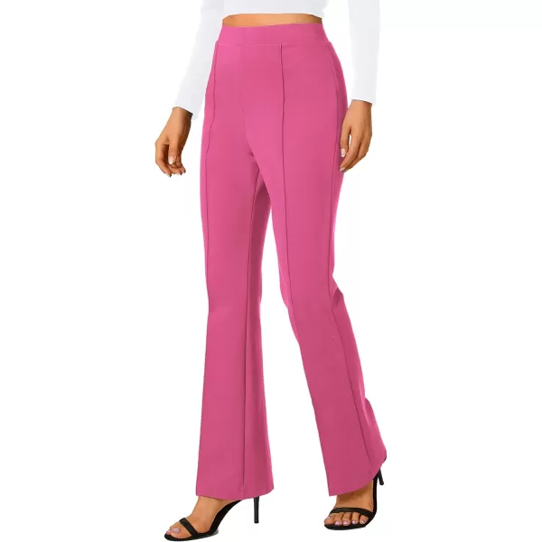 Urban CoCo Stretchy Work Pants Bootcut Yoga Pants Petite Slacks for Office CasualRose