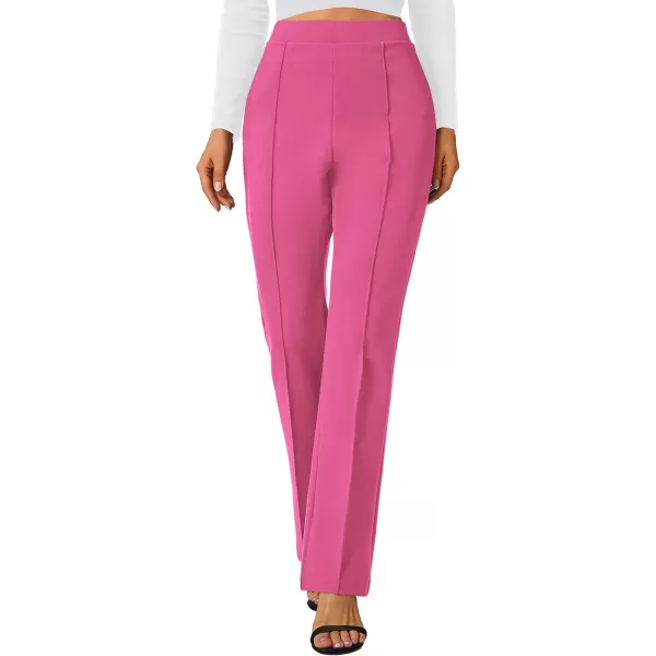 Urban CoCo Stretchy Work Pants Bootcut Yoga Pants Petite Slacks for Office CasualRose