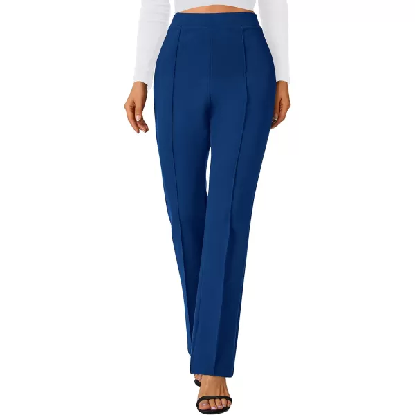 Urban CoCo Stretchy Work Pants Bootcut Yoga Pants Petite Slacks for Office CasualRoyal Blue