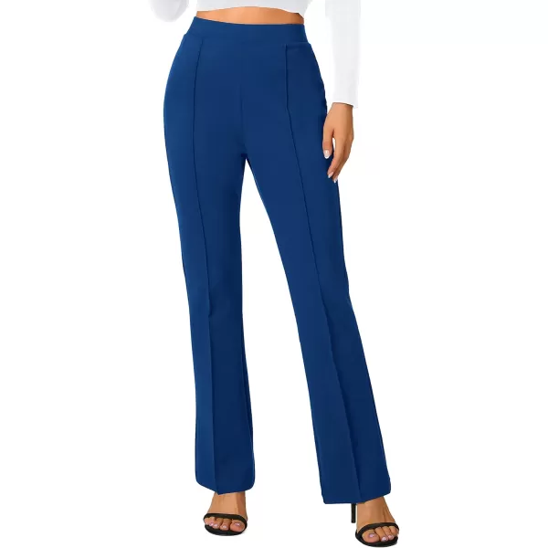 Urban CoCo Stretchy Work Pants Bootcut Yoga Pants Petite Slacks for Office CasualRoyal Blue