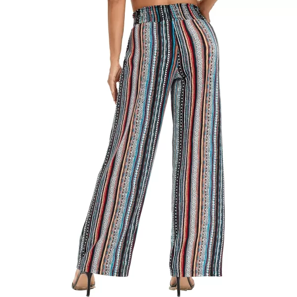 Urban CoCo Womens Boho Palazzo Pants Wide Leg Beach Pants High Waisted Lounge Pants with Pockets14