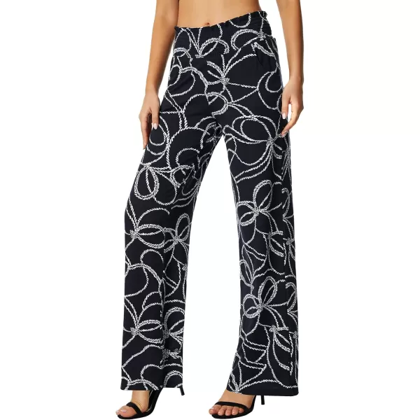 Urban CoCo Womens Boho Palazzo Pants Wide Leg Beach Pants High Waisted Lounge Pants with Pockets15