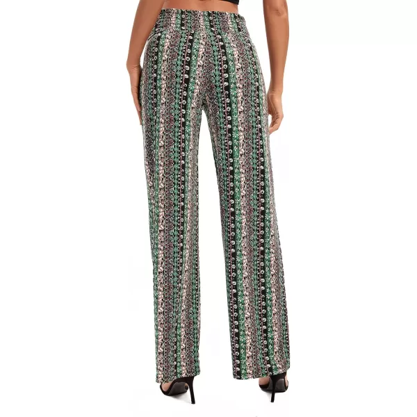 Urban CoCo Womens Boho Palazzo Pants Wide Leg Beach Pants High Waisted Lounge Pants with Pockets18