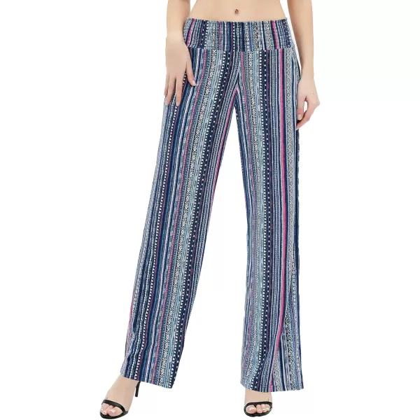 Urban CoCo Womens Boho Palazzo Pants Wide Leg Beach Pants High Waisted Lounge Pants with Pockets19