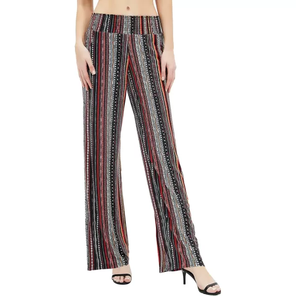 Urban CoCo Womens Boho Palazzo Pants Wide Leg Beach Pants High Waisted Lounge Pants with Pockets20