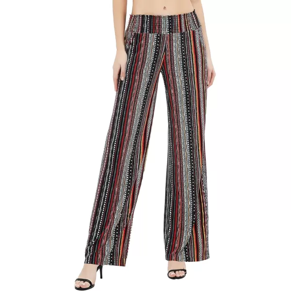 Urban CoCo Womens Boho Palazzo Pants Wide Leg Beach Pants High Waisted Lounge Pants with Pockets20
